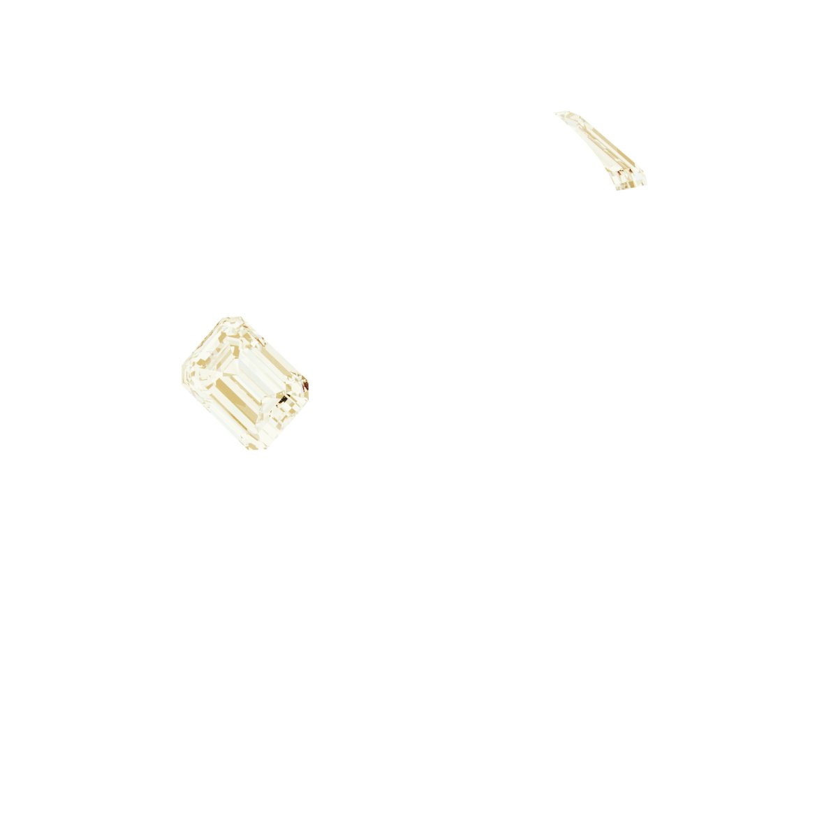 Bezel-Set Three-Stone Engagement Ring