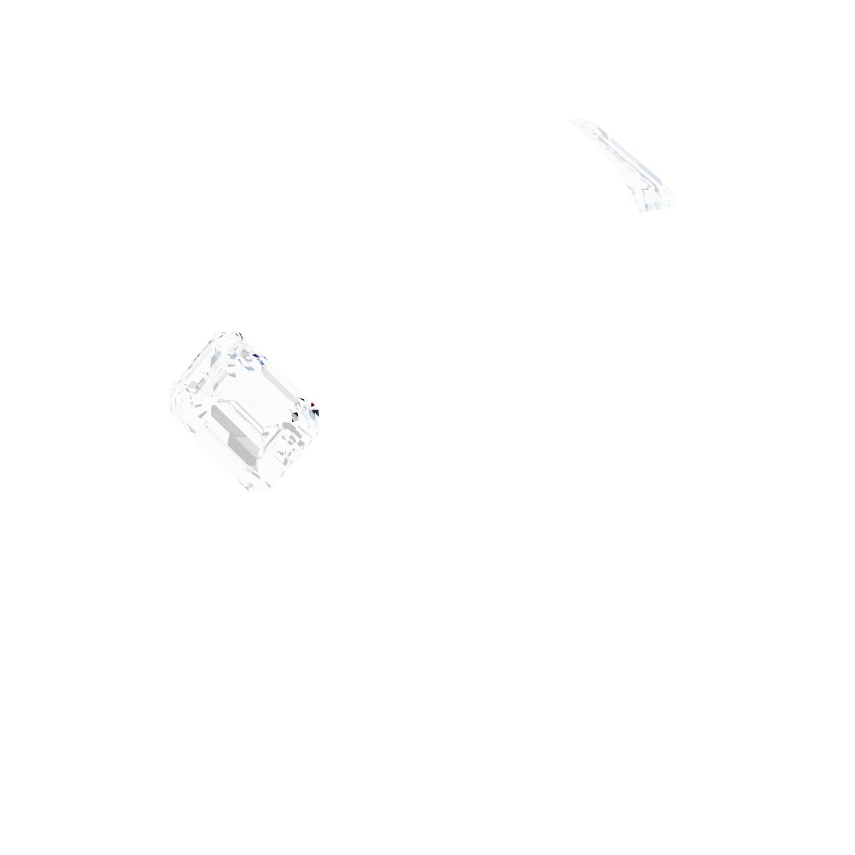 Bezel-Set Three-Stone Engagement Ring