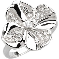 Floral Ring for Diamonds