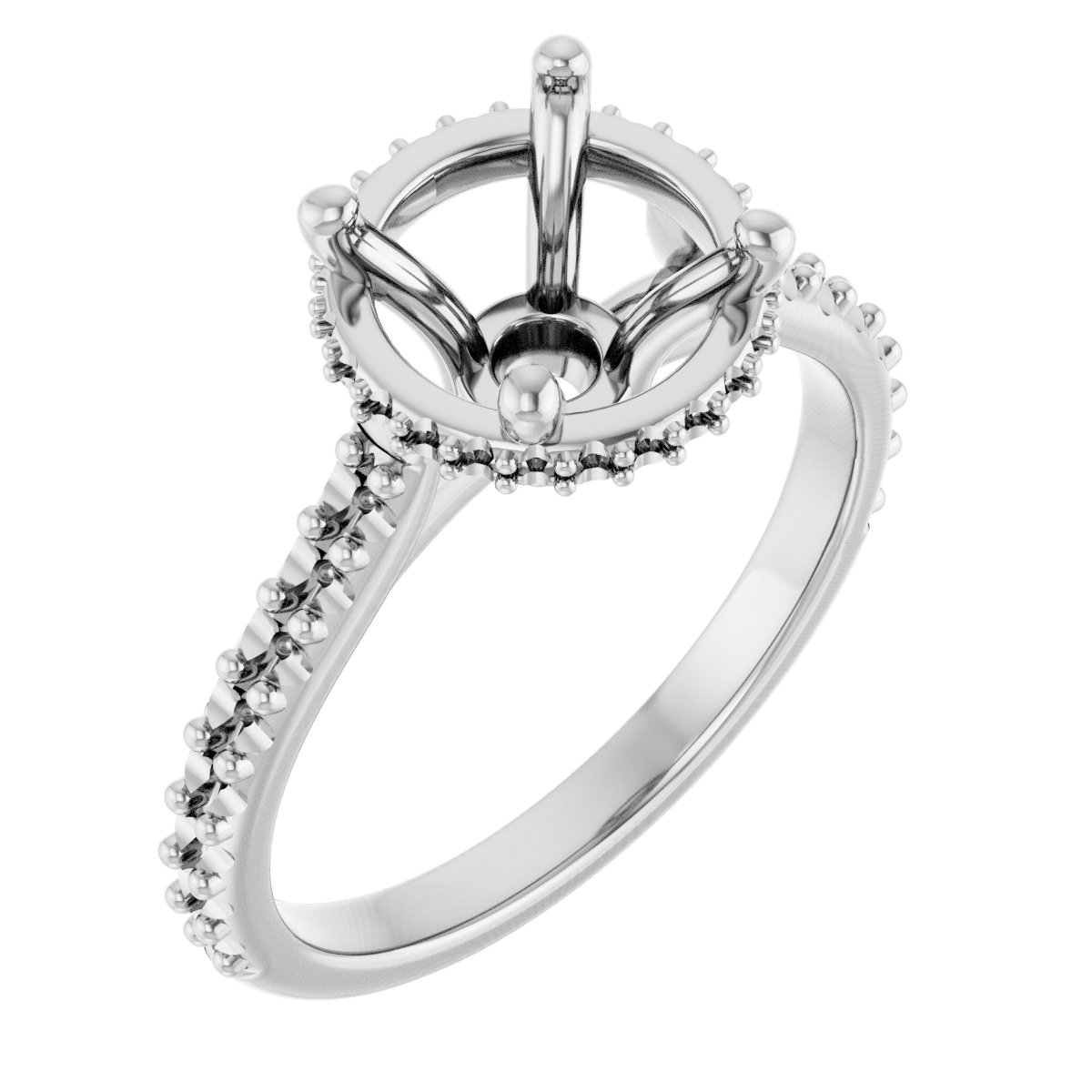 Hidden Halo-Style Engagement Ring