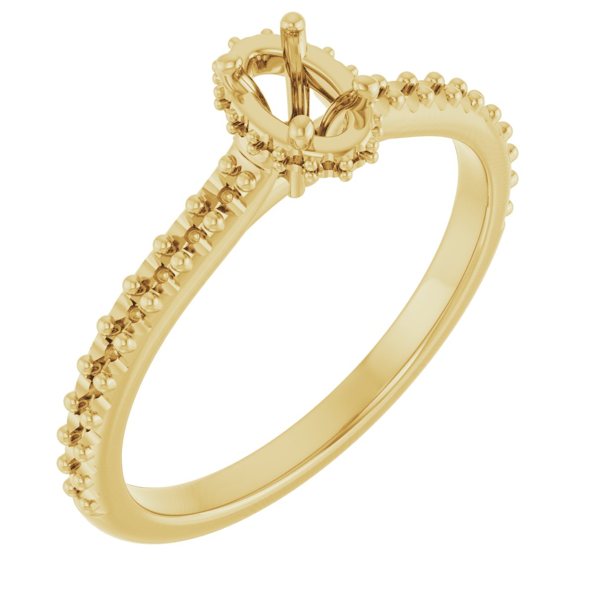 Hidden Halo-Style Engagement Ring