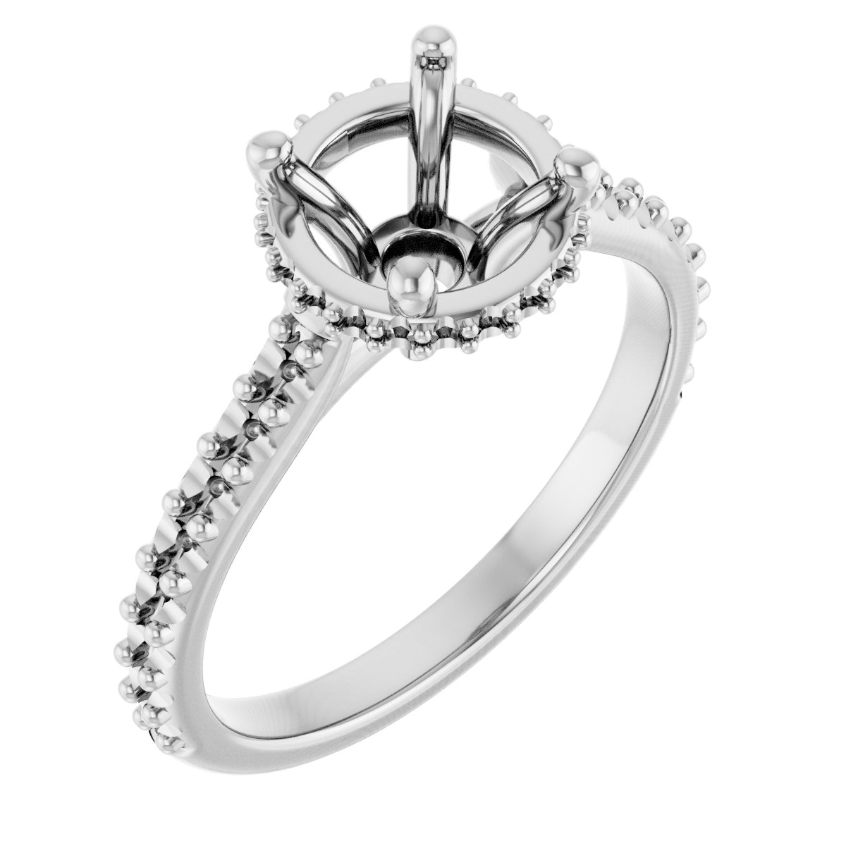 Hidden Halo-Style Engagement Ring