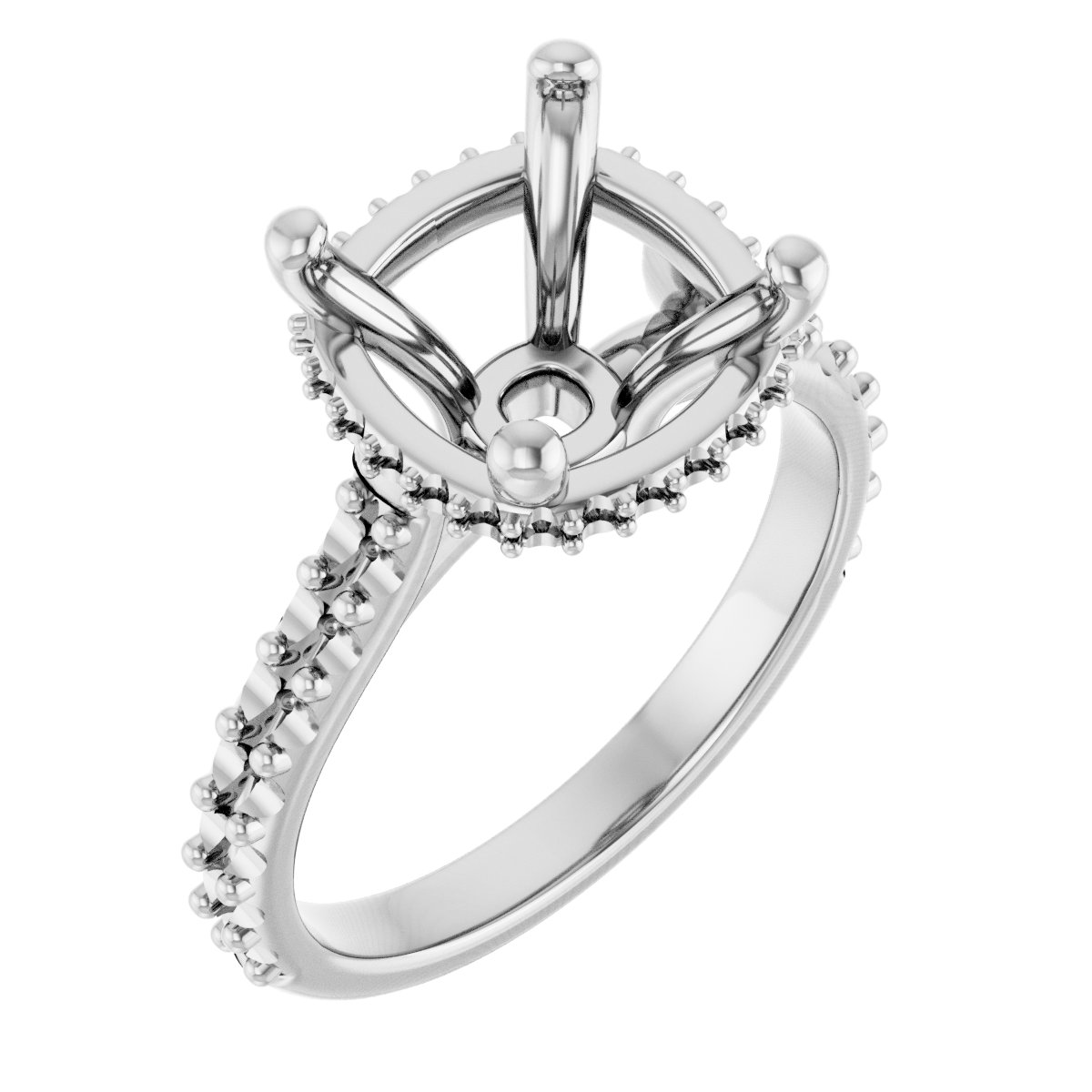 Hidden Halo-Style Engagement Ring