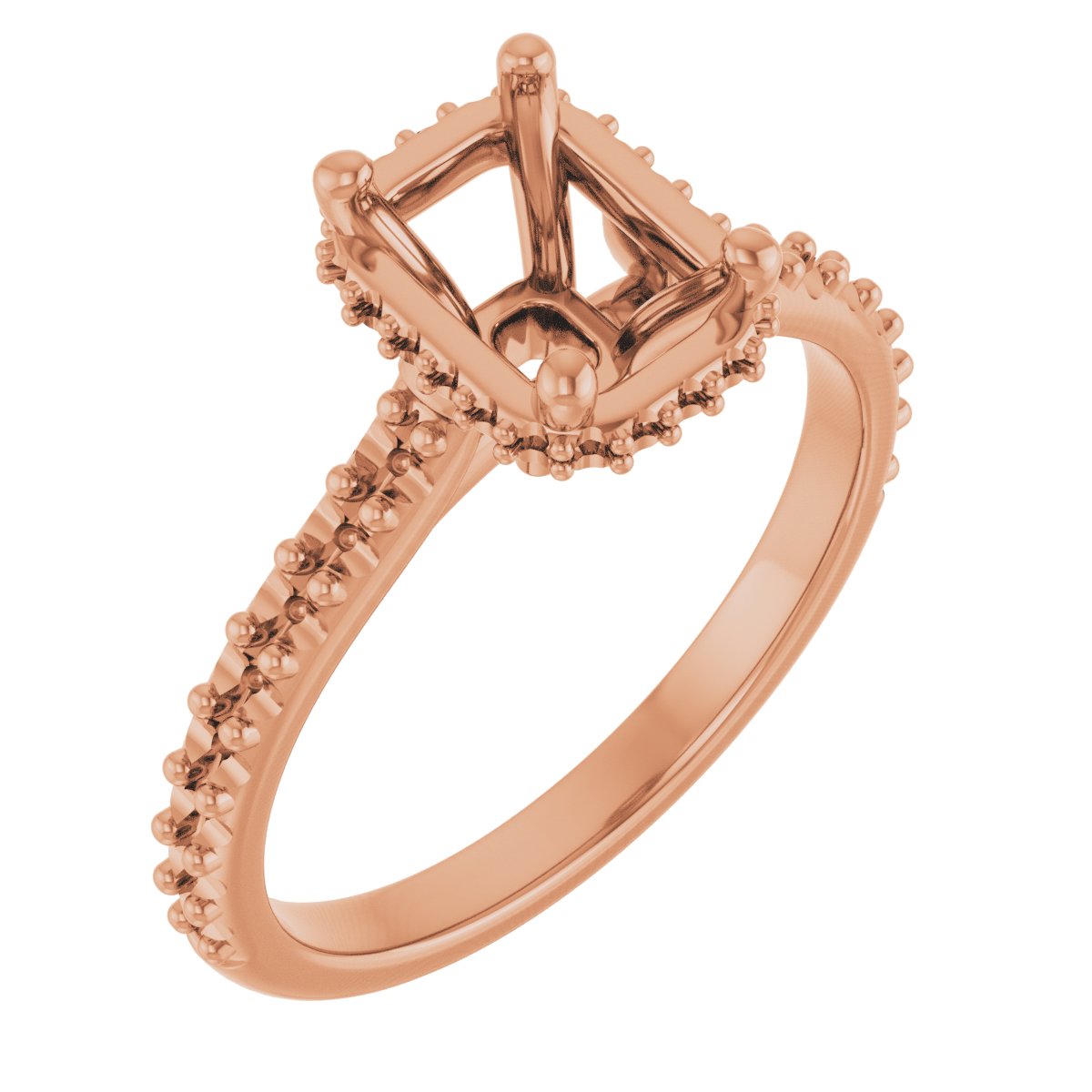 Hidden Halo-Style Engagement Ring