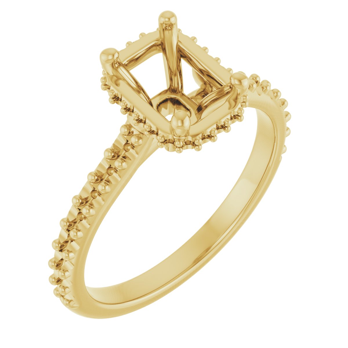 Hidden Halo-Style Engagement Ring