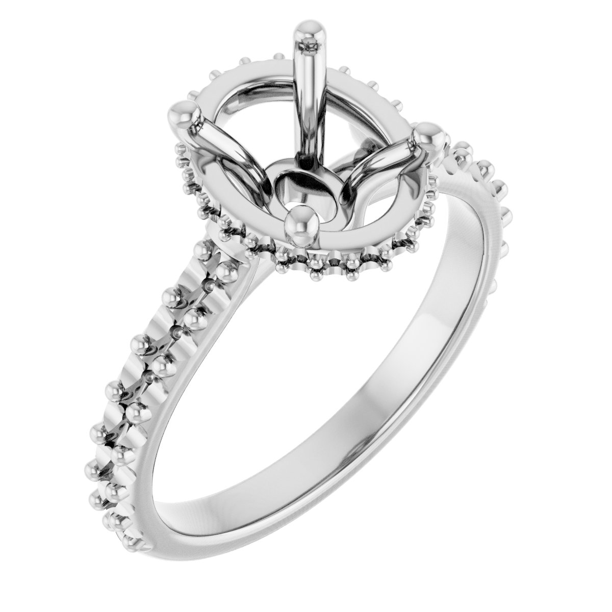 Hidden Halo-Style Engagement Ring