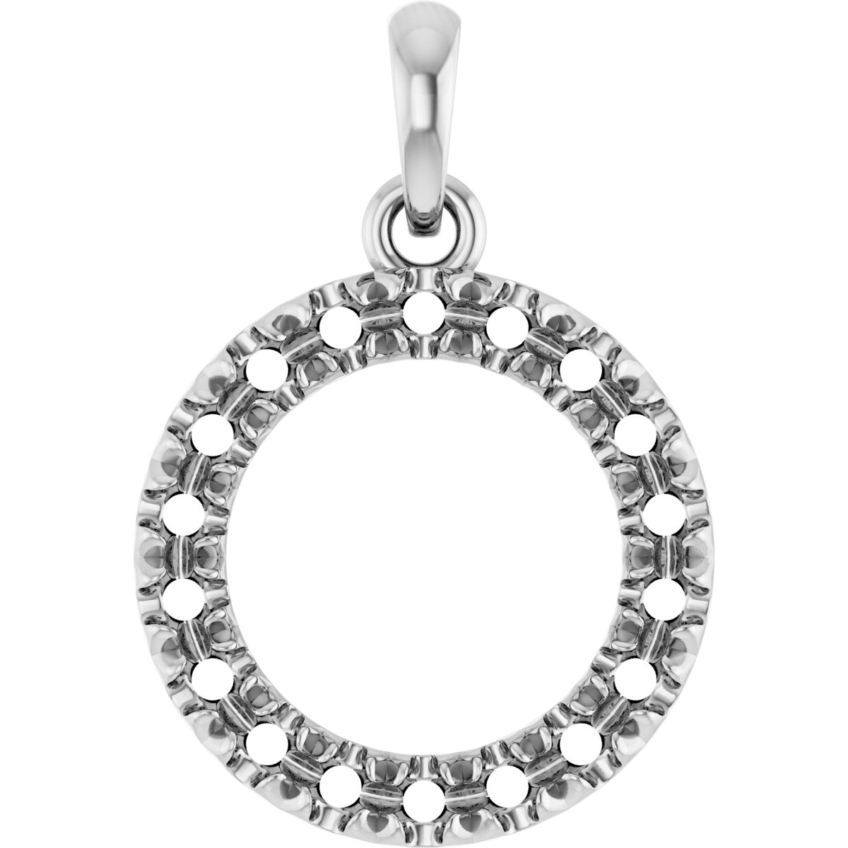 Accented Circle Necklace or Pendant