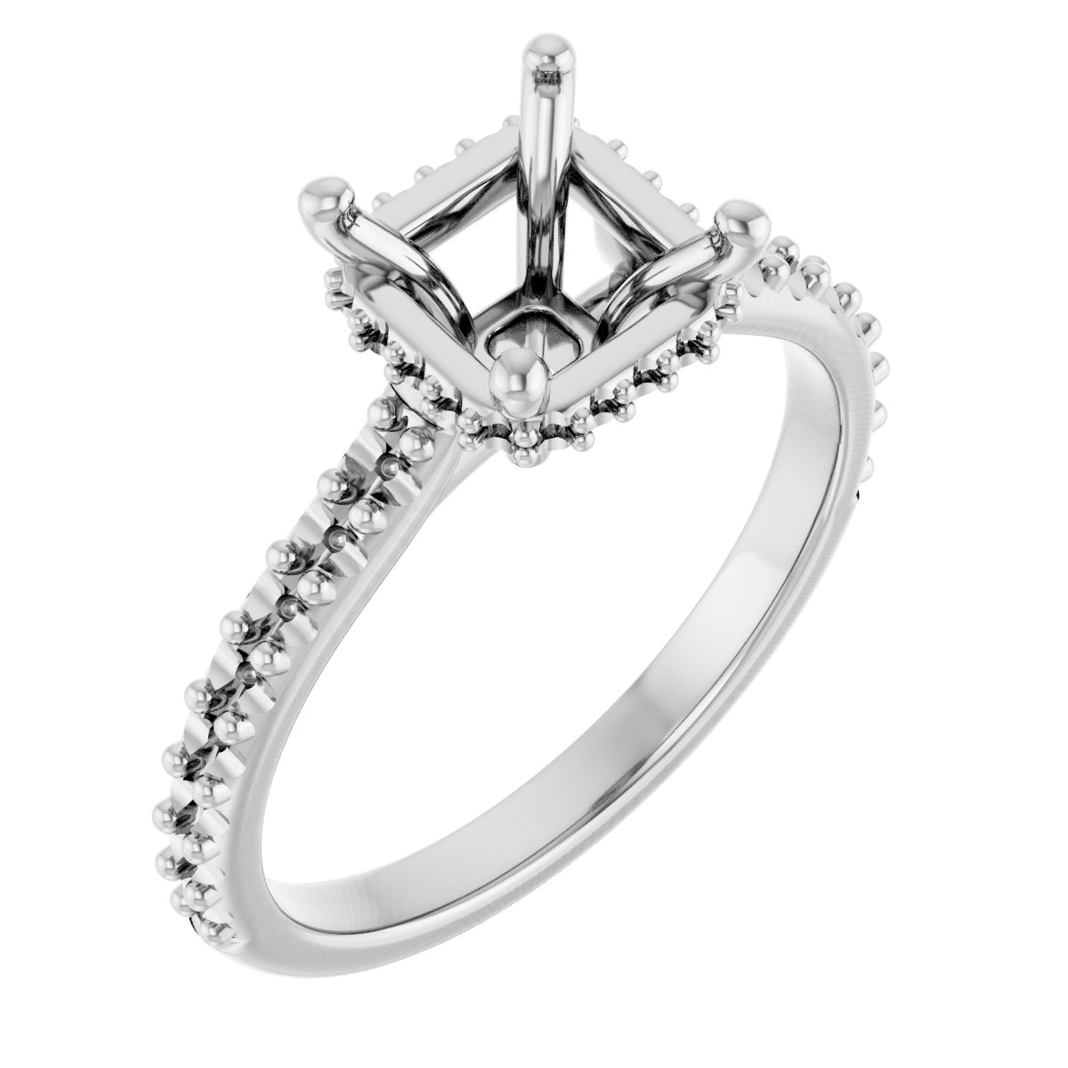 Hidden Halo-Style Engagement Ring