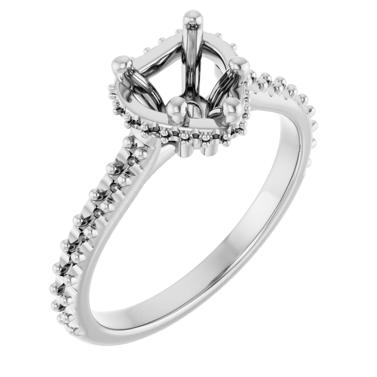 Hidden Halo-Style Engagement Ring