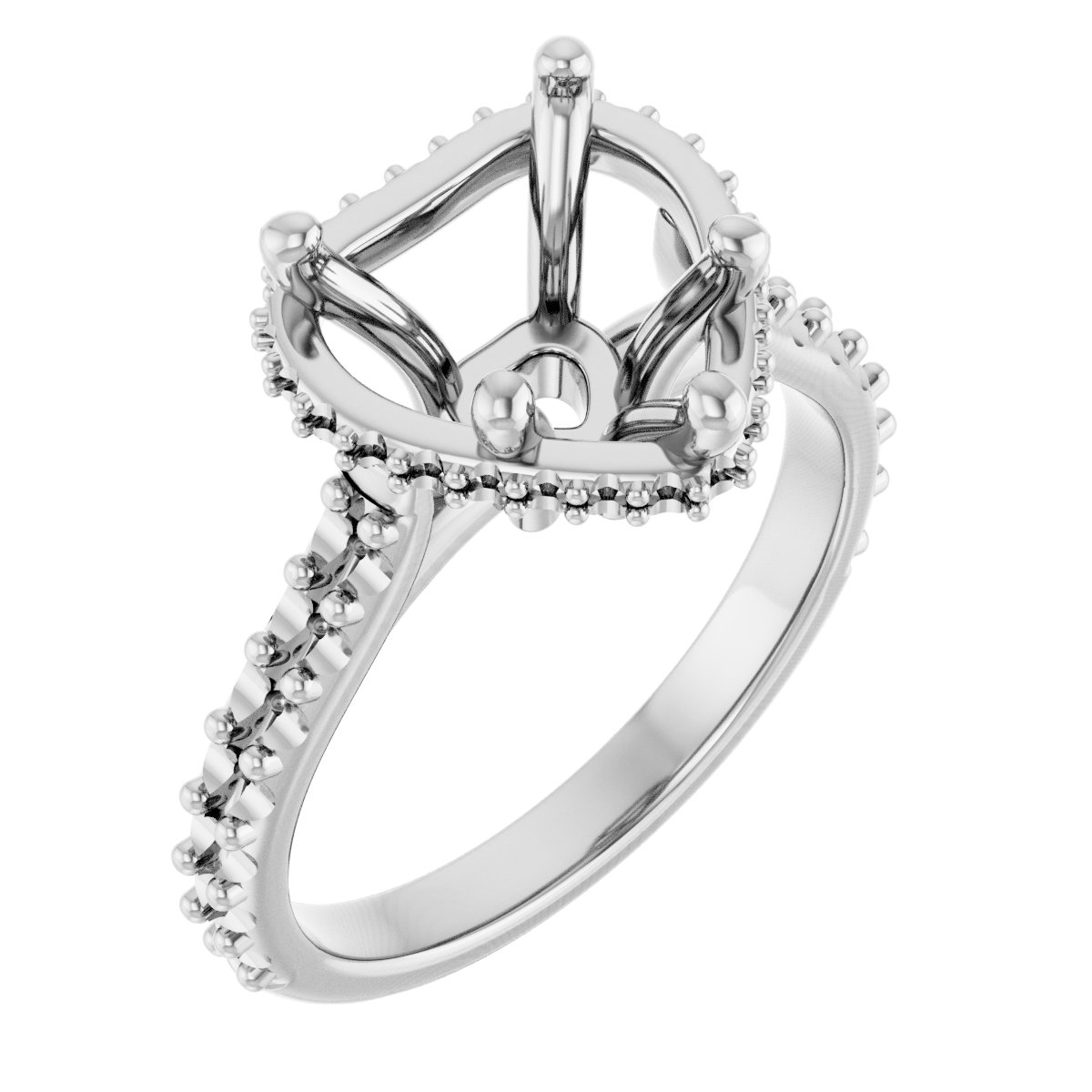 Hidden Halo-Style Engagement Ring