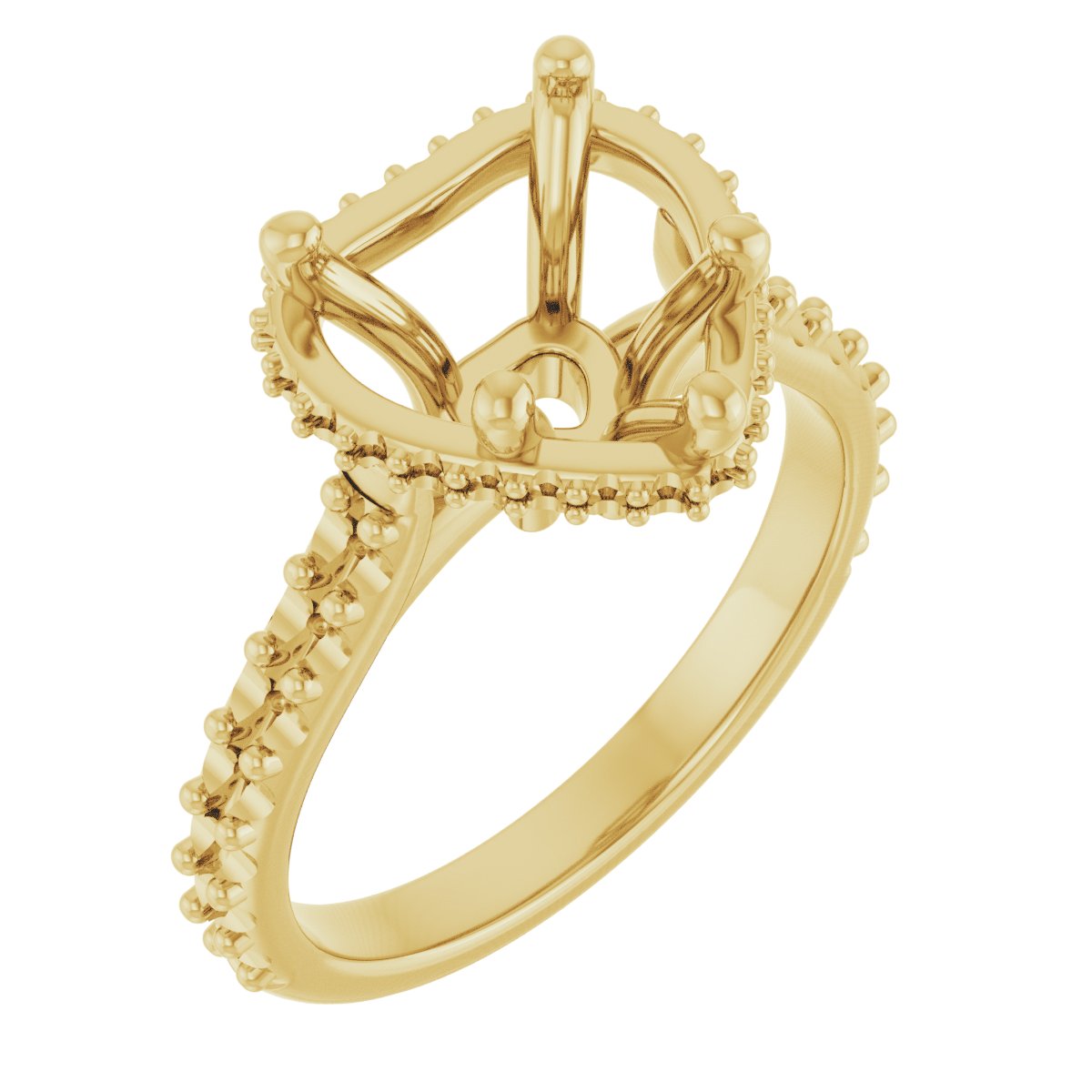 Hidden Halo-Style Engagement Ring