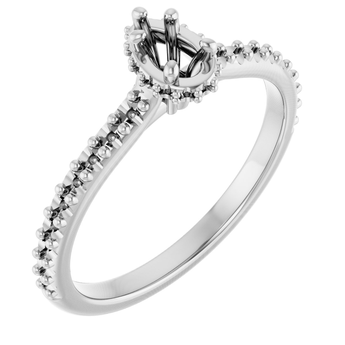 Hidden Halo-Style Engagement Ring