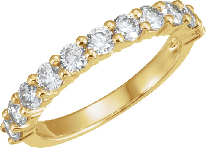 14K Yellow 1/3 CTW Natural Diamond Anniversary Band