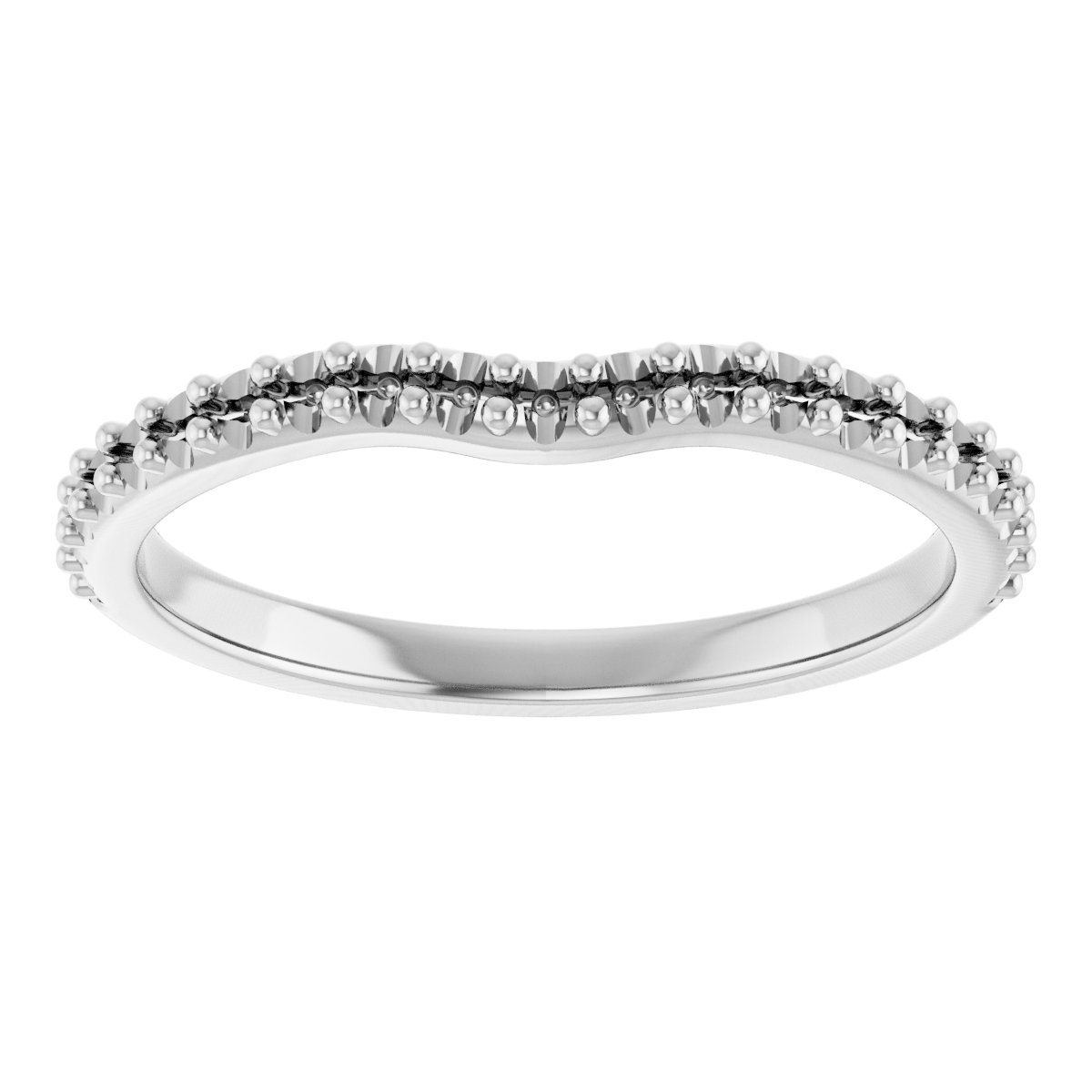 Band Mounting for 8.5x5.5 mm Pear Ring view 3
