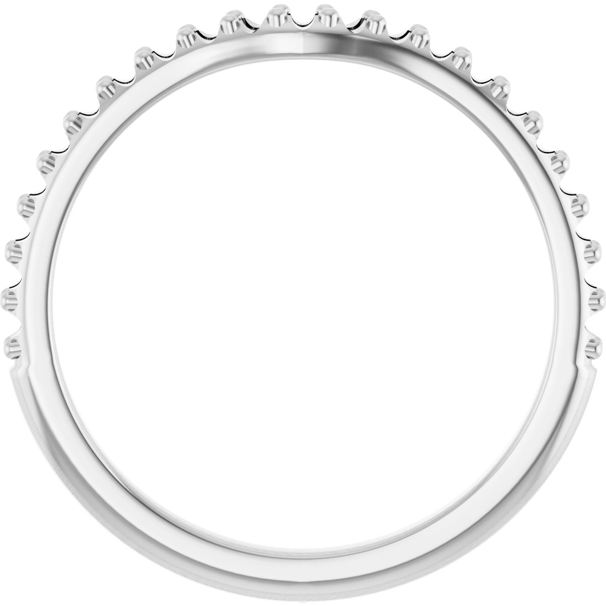 Band Mounting for 8.5x5.5 mm Pear Ring view 2