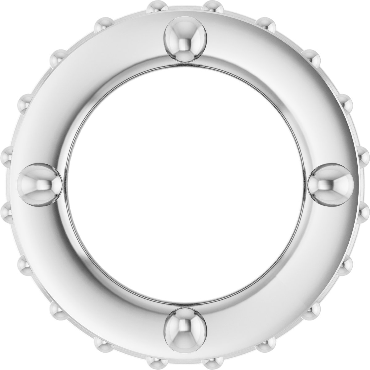 Hidden Halo-Style Bezel-Style Pendant