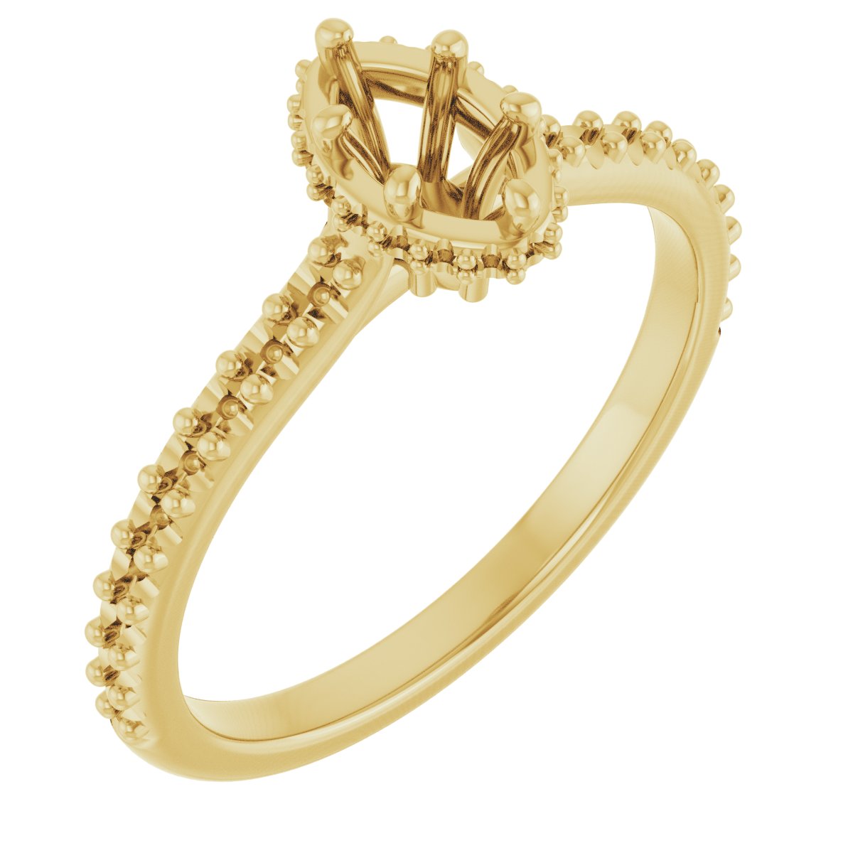 Hidden Halo-Style Engagement Ring