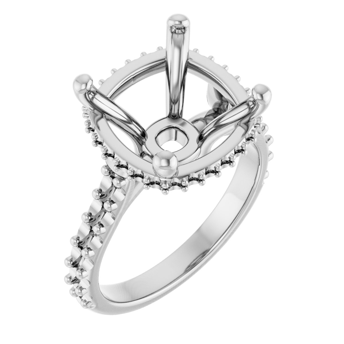 Hidden Halo-Style Engagement Ring