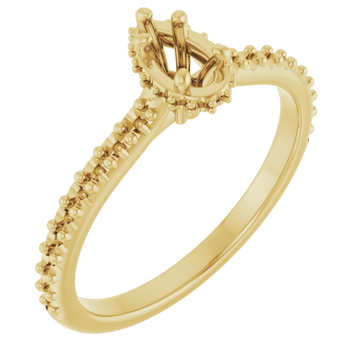 Hidden Halo-Style Engagement Ring