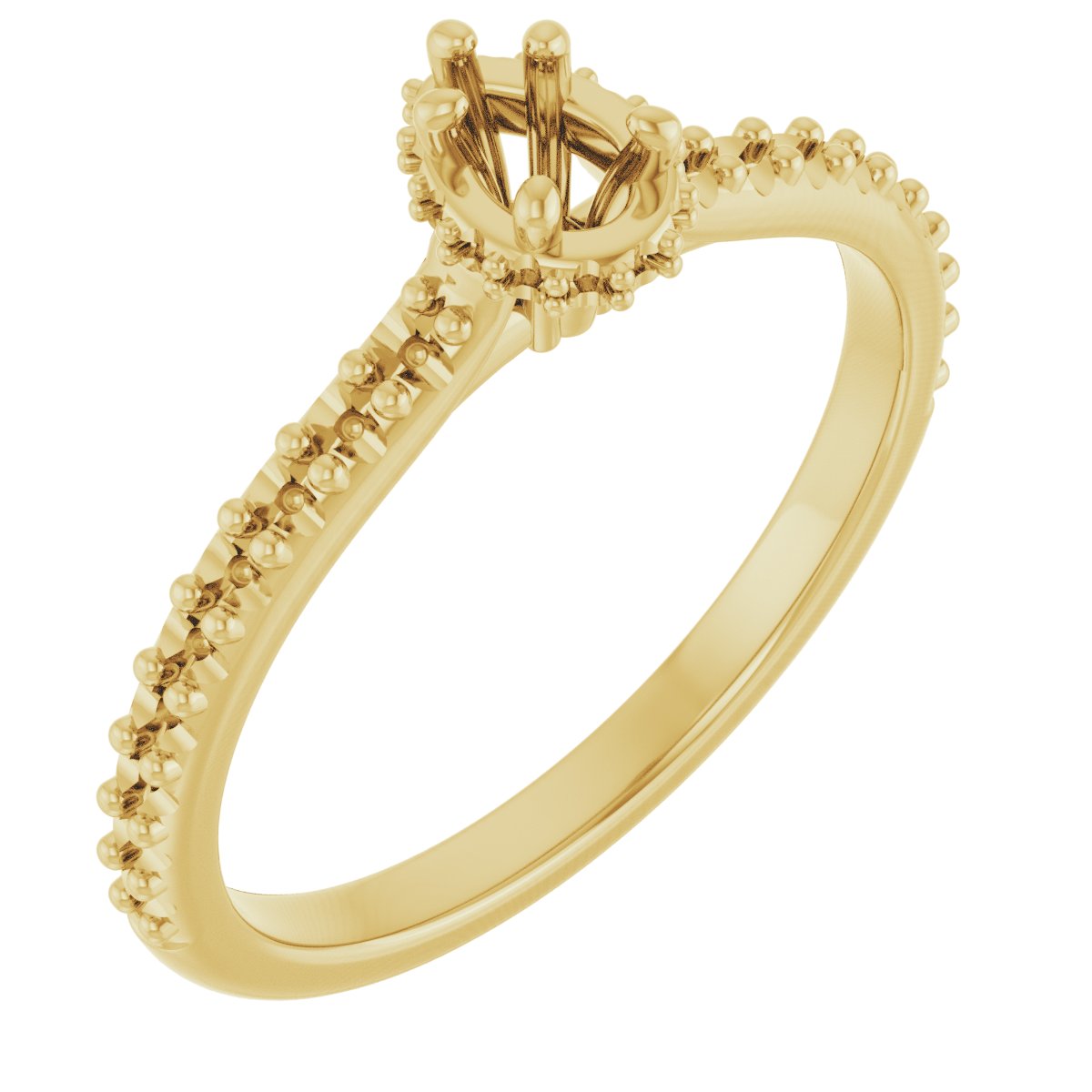 Hidden Halo-Style Engagement Ring