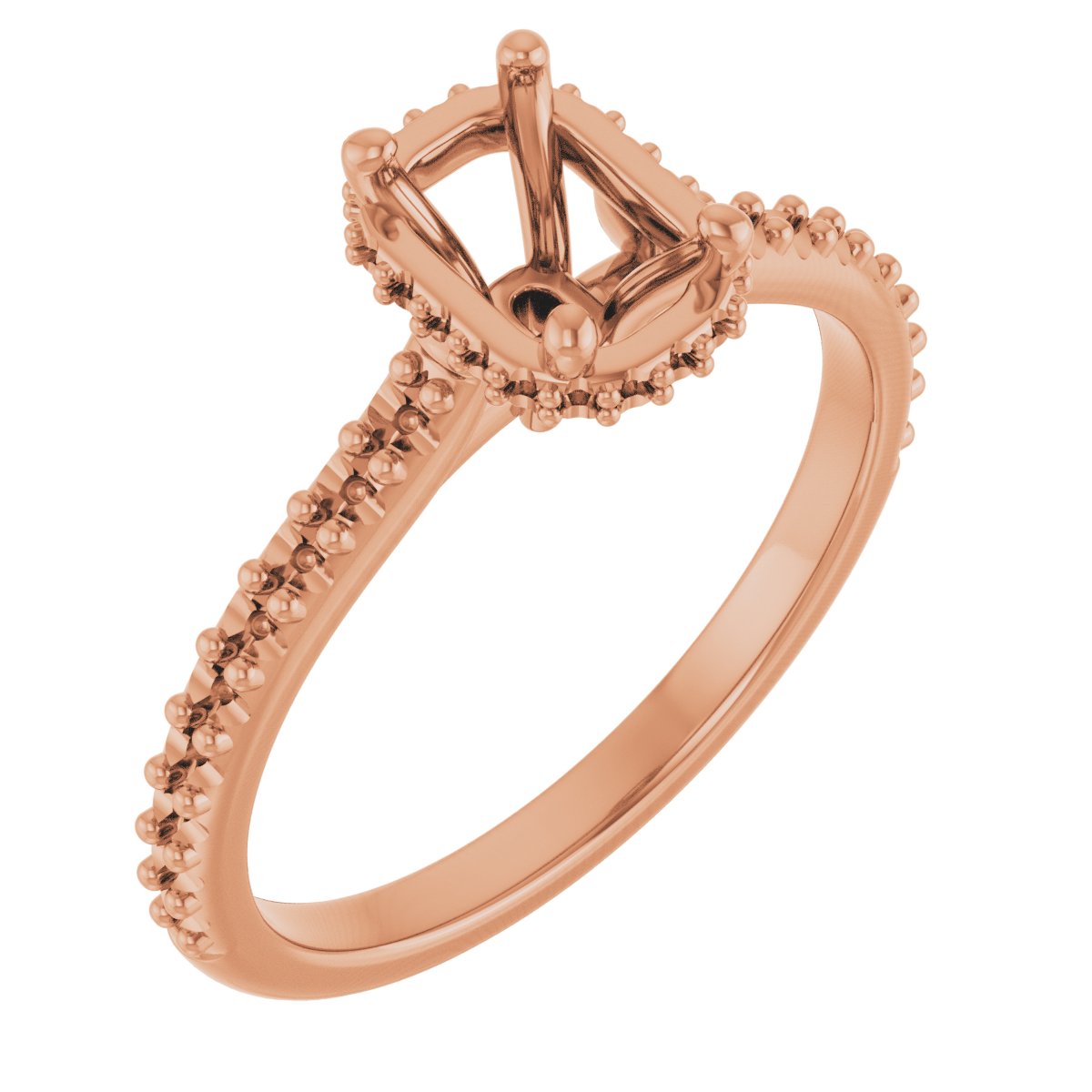 Hidden Halo-Style Engagement Ring