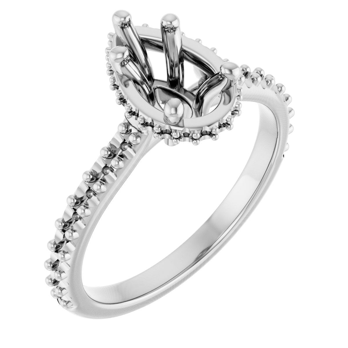 Hidden Halo-Style Engagement Ring