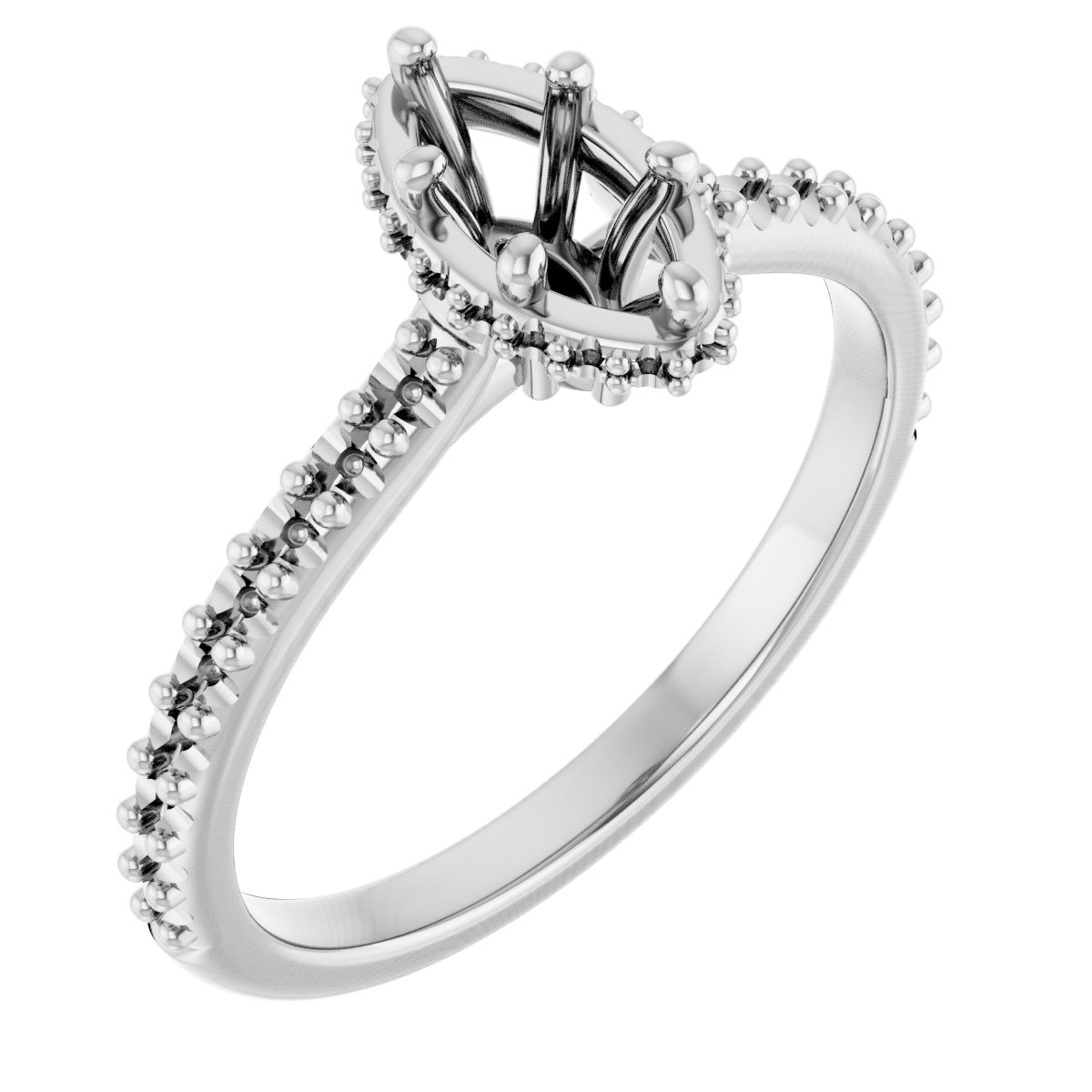 Hidden Halo-Style Engagement Ring