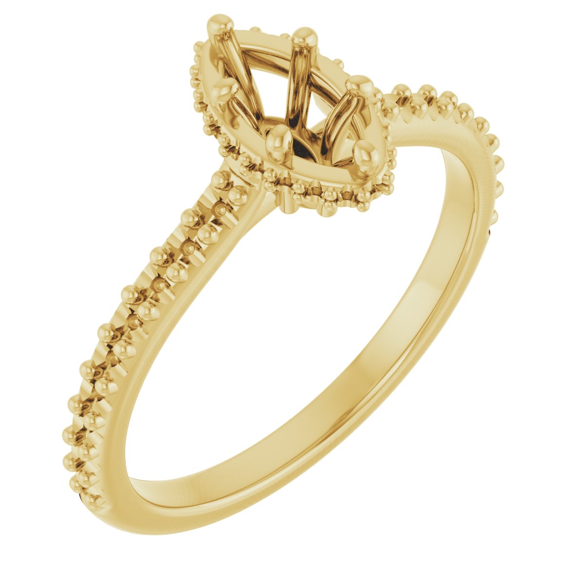 Hidden Halo-Style Engagement Ring