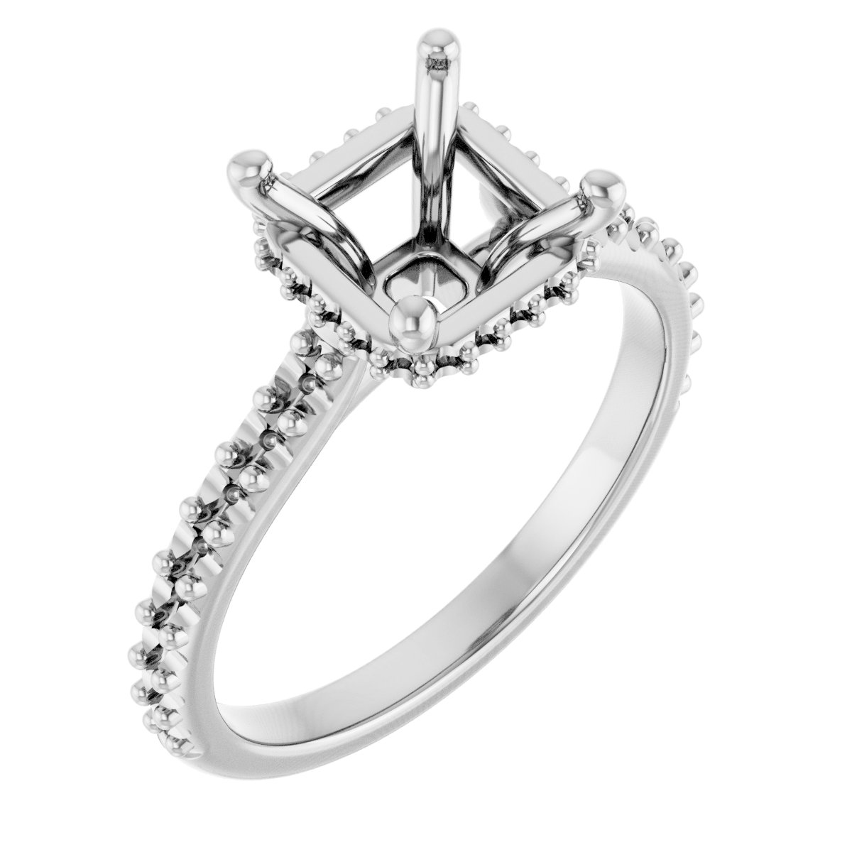 Hidden Halo-Style Engagement Ring