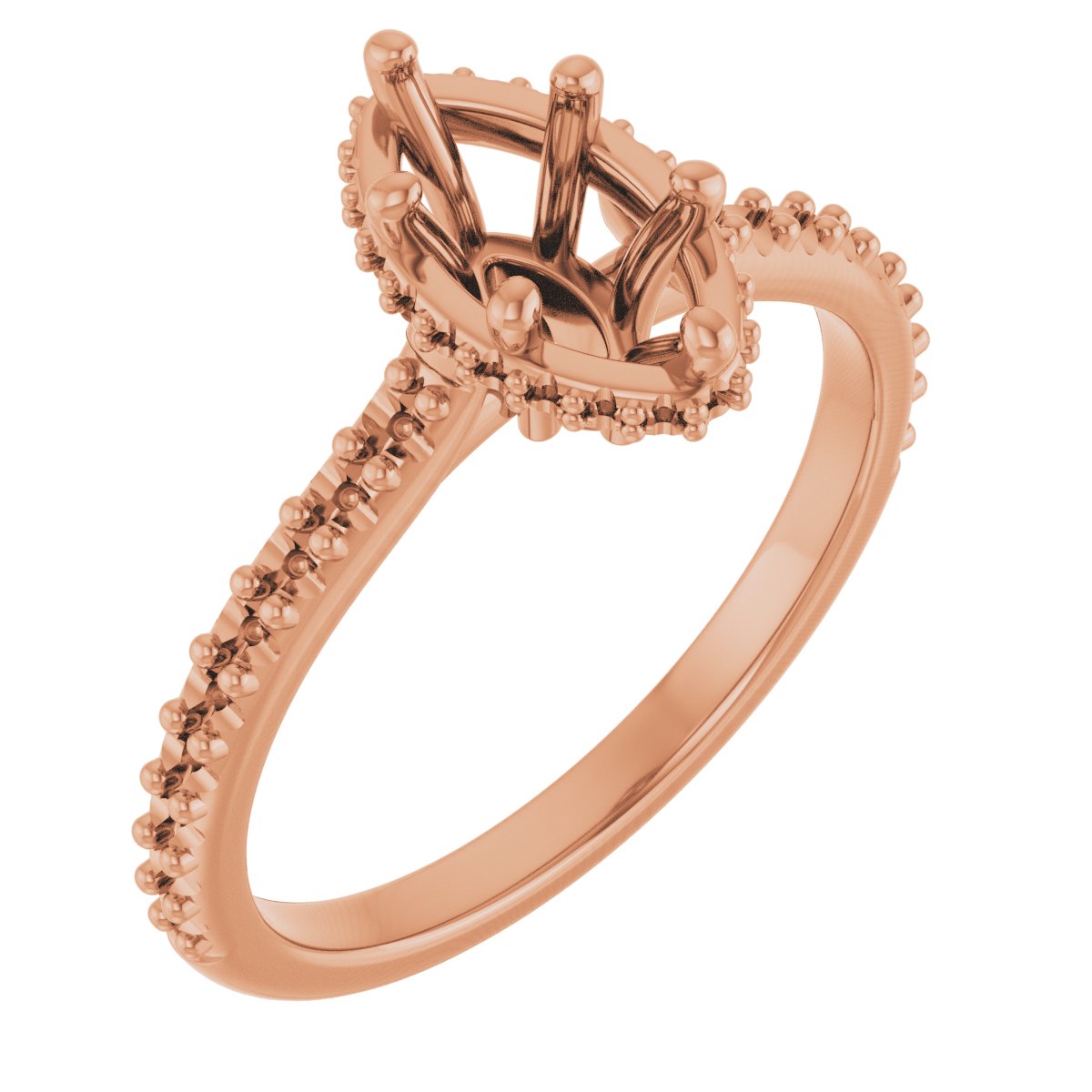 Hidden Halo-Style Engagement Ring