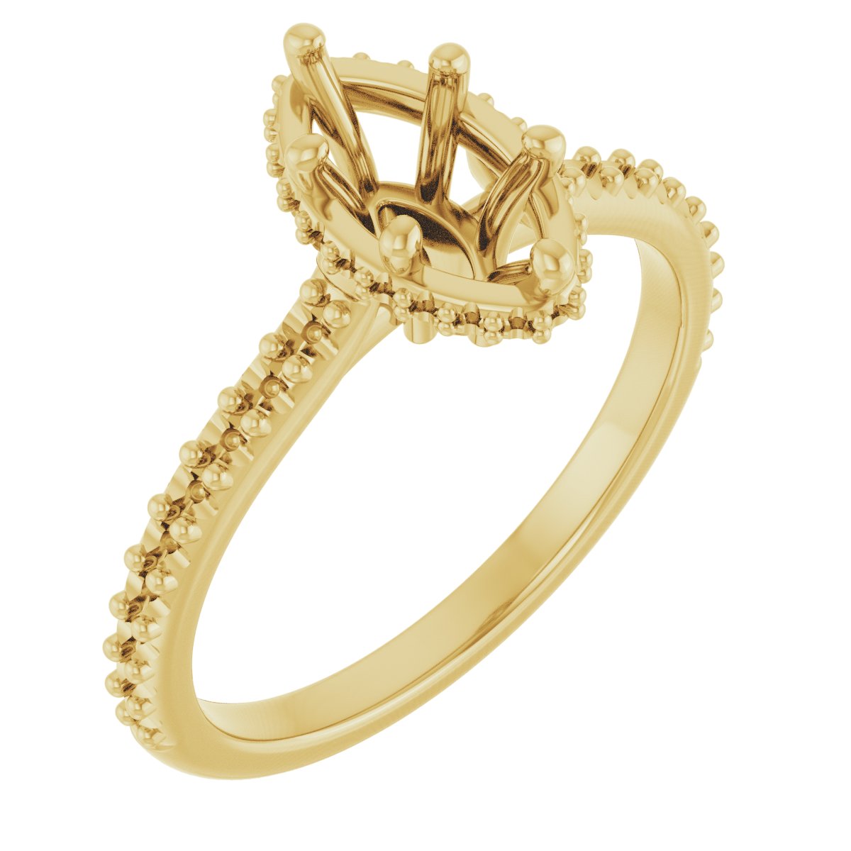 Hidden Halo-Style Engagement Ring