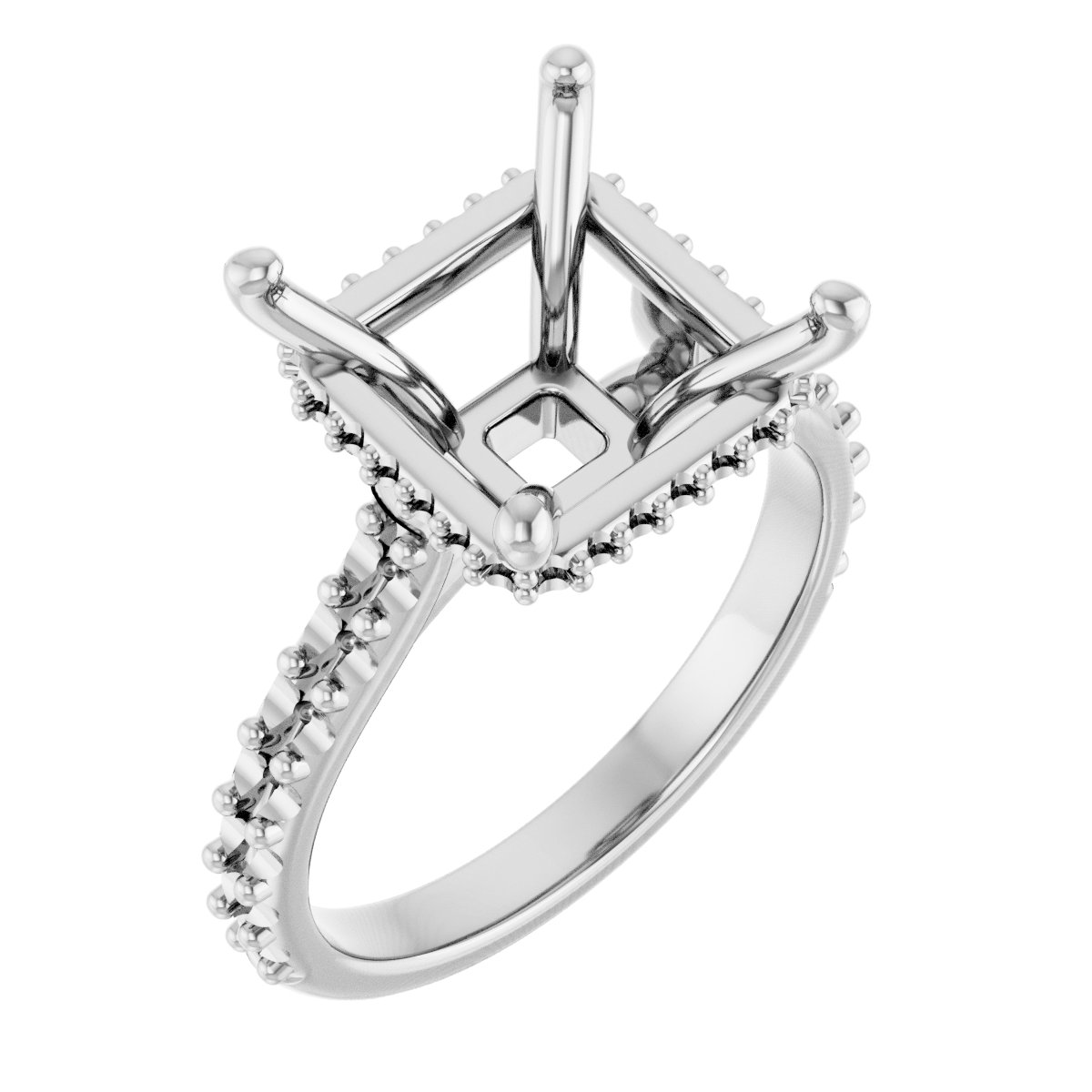 Hidden Halo-Style Engagement Ring