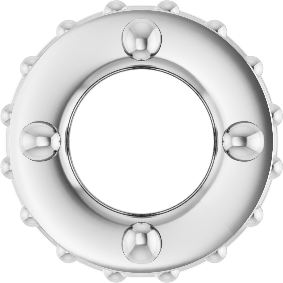 Hidden Halo-Style Bezel-Style Pendant