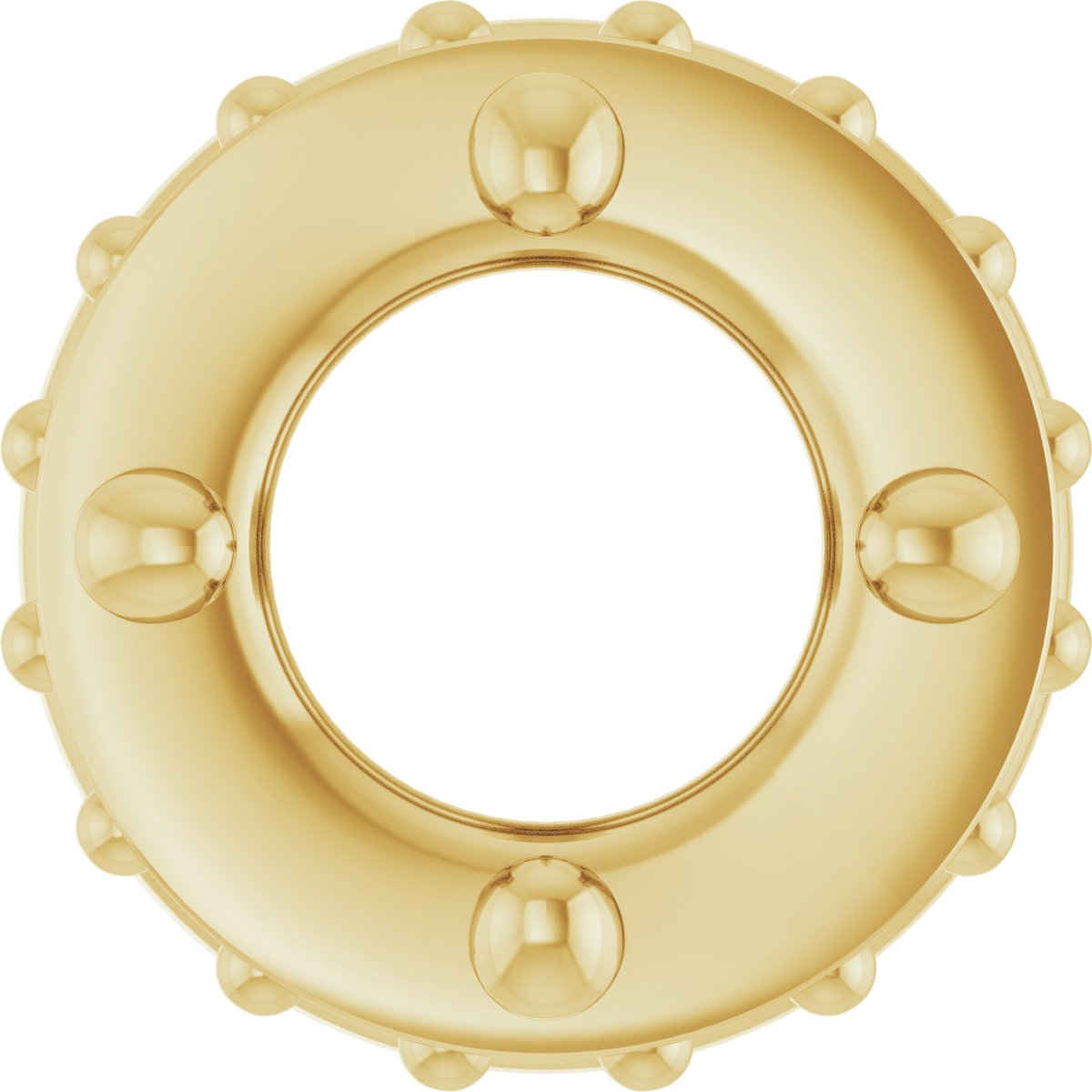 Hidden Halo-Style Bezel-Style Pendant