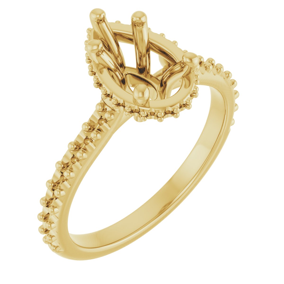 Hidden Halo-Style Engagement Ring