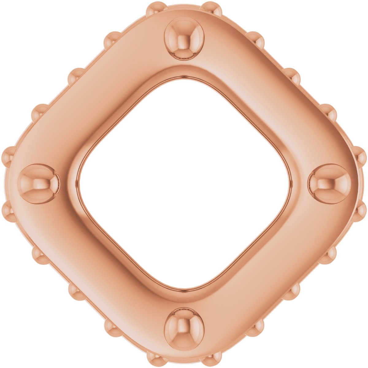 Hidden Halo-Style Bezel-Style Pendant