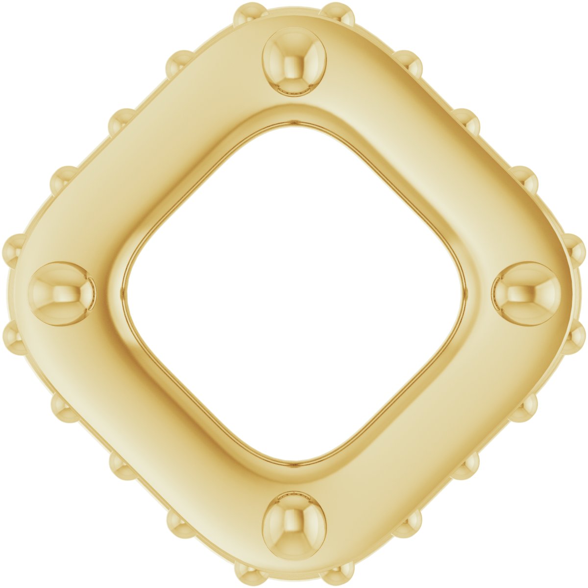 Hidden Halo-Style Bezel-Style Pendant