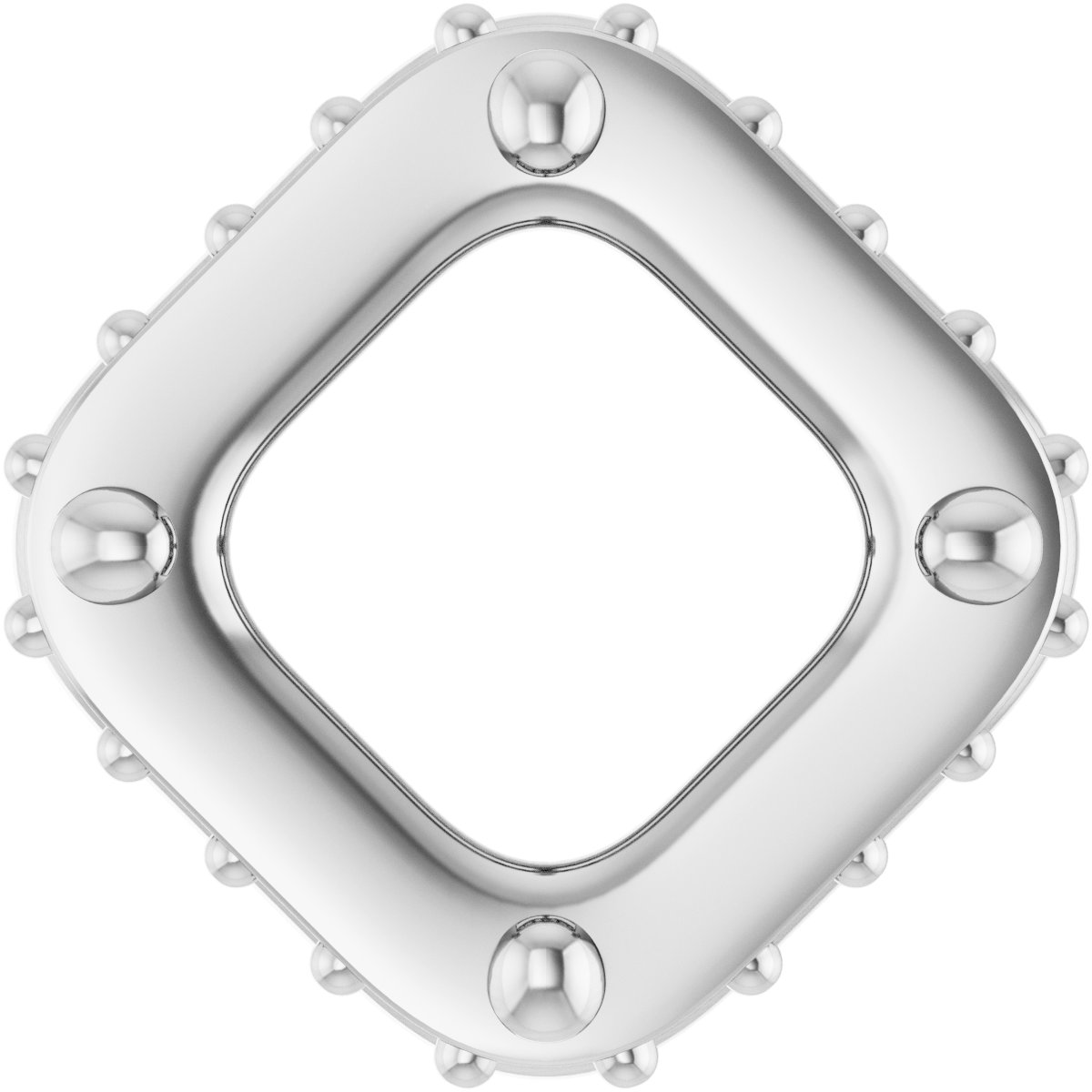 Hidden Halo-Style Bezel-Style Pendant