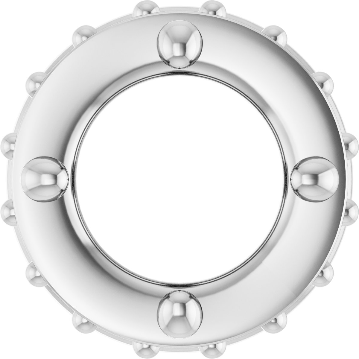 Hidden Halo-Style Bezel-Style Pendant