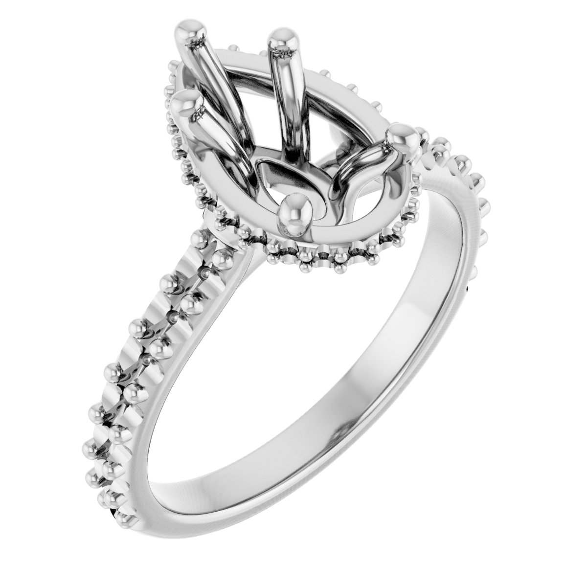 Hidden Halo-Style Engagement Ring