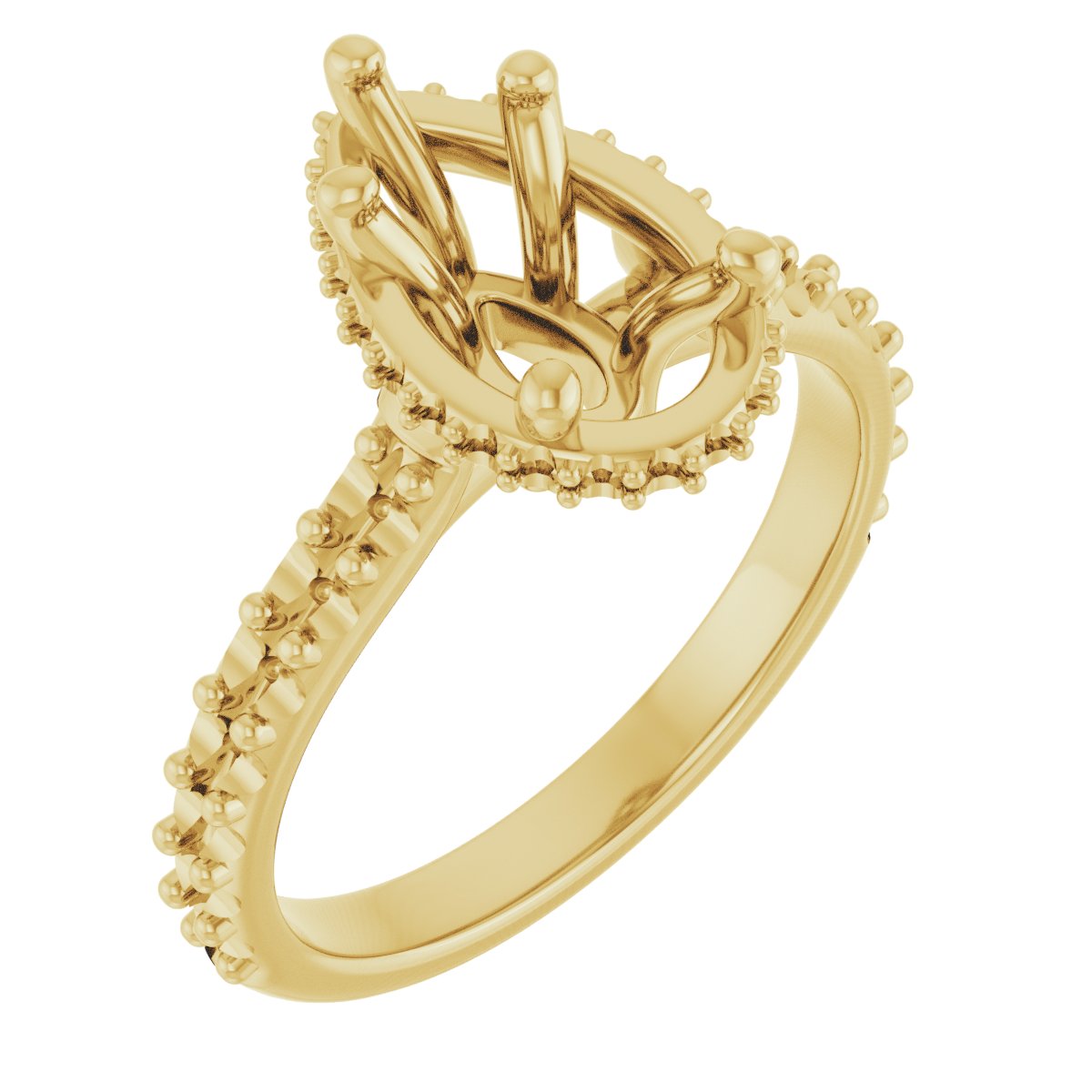 Hidden Halo-Style Engagement Ring