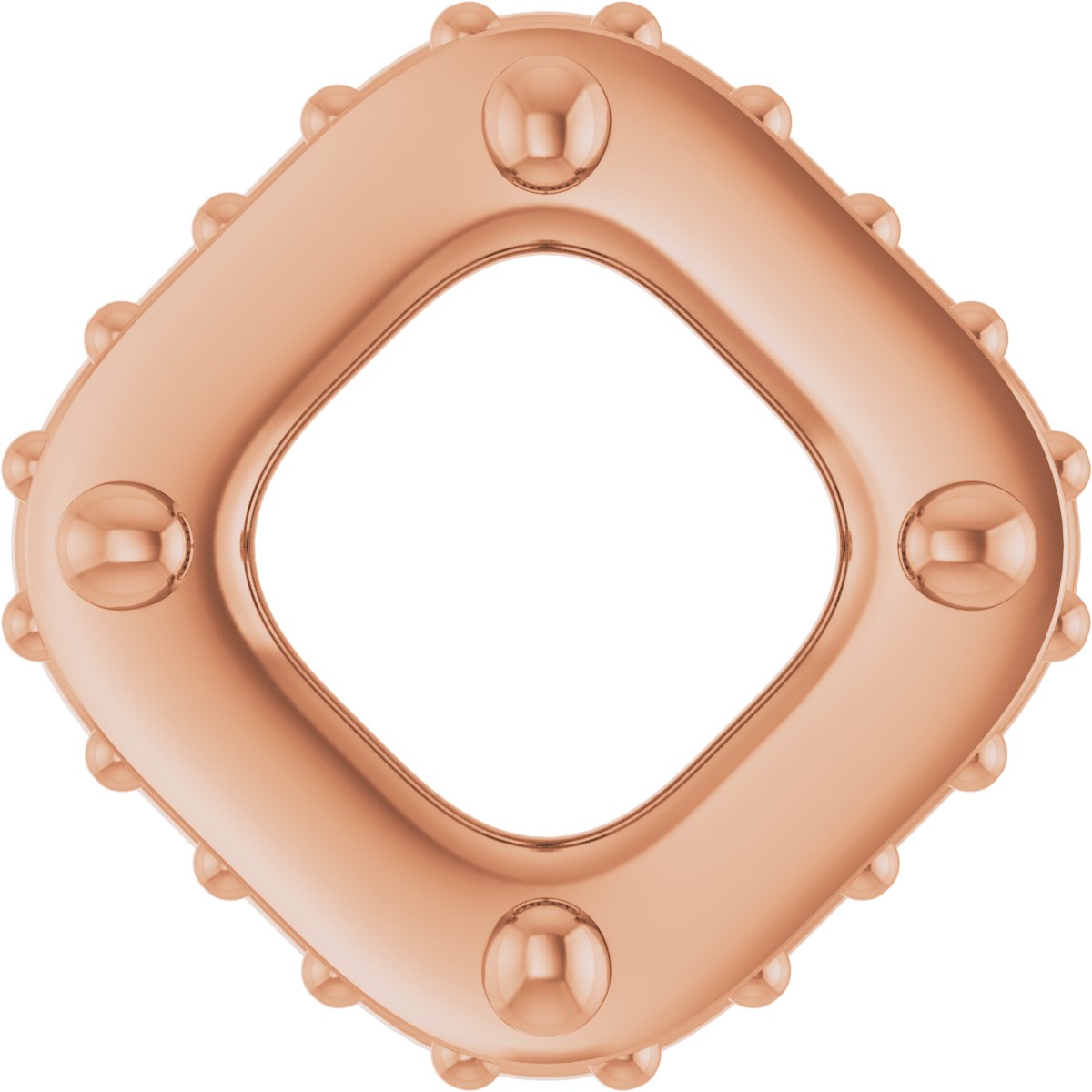 Hidden Halo-Style Bezel-Style Pendant