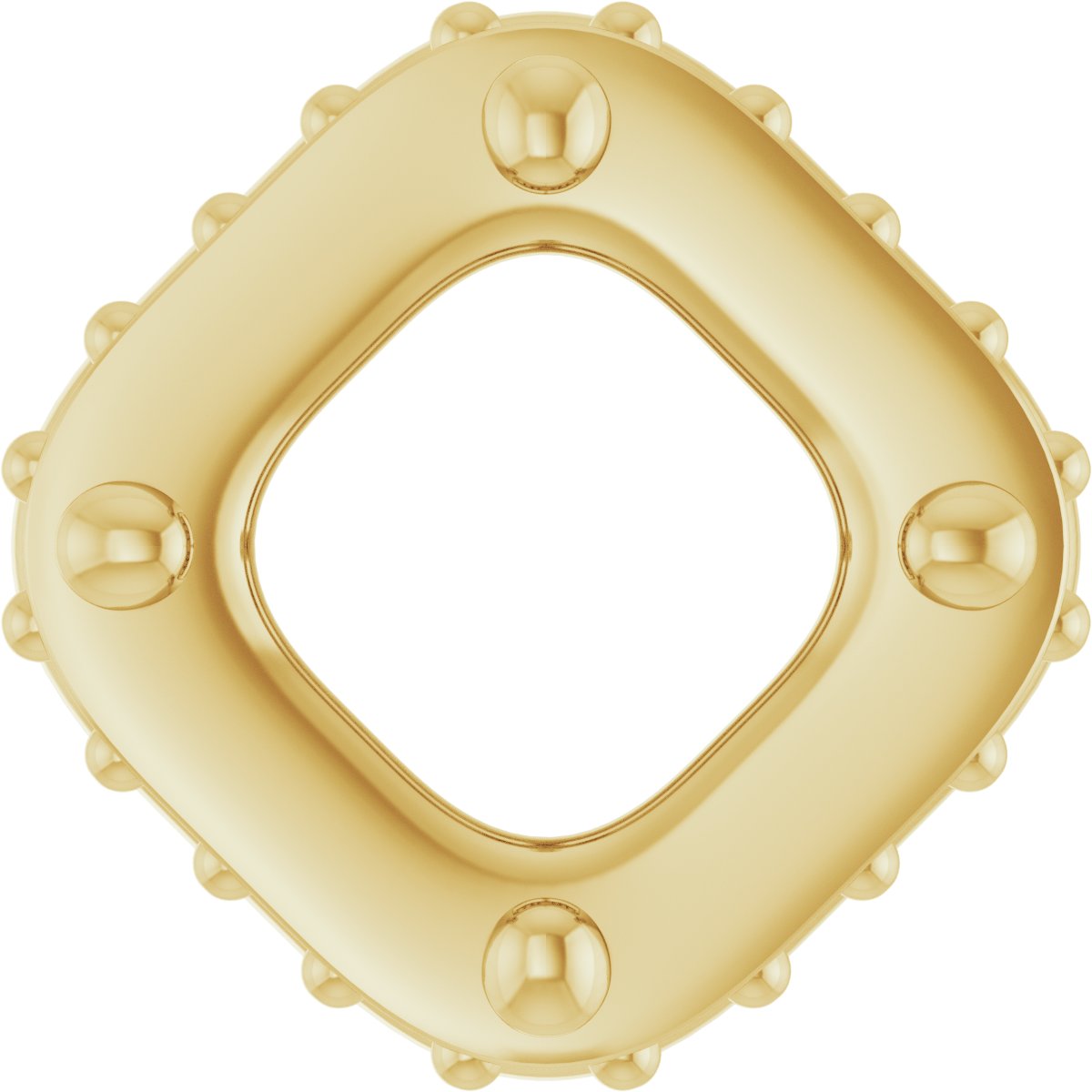 Hidden Halo-Style Bezel-Style Pendant