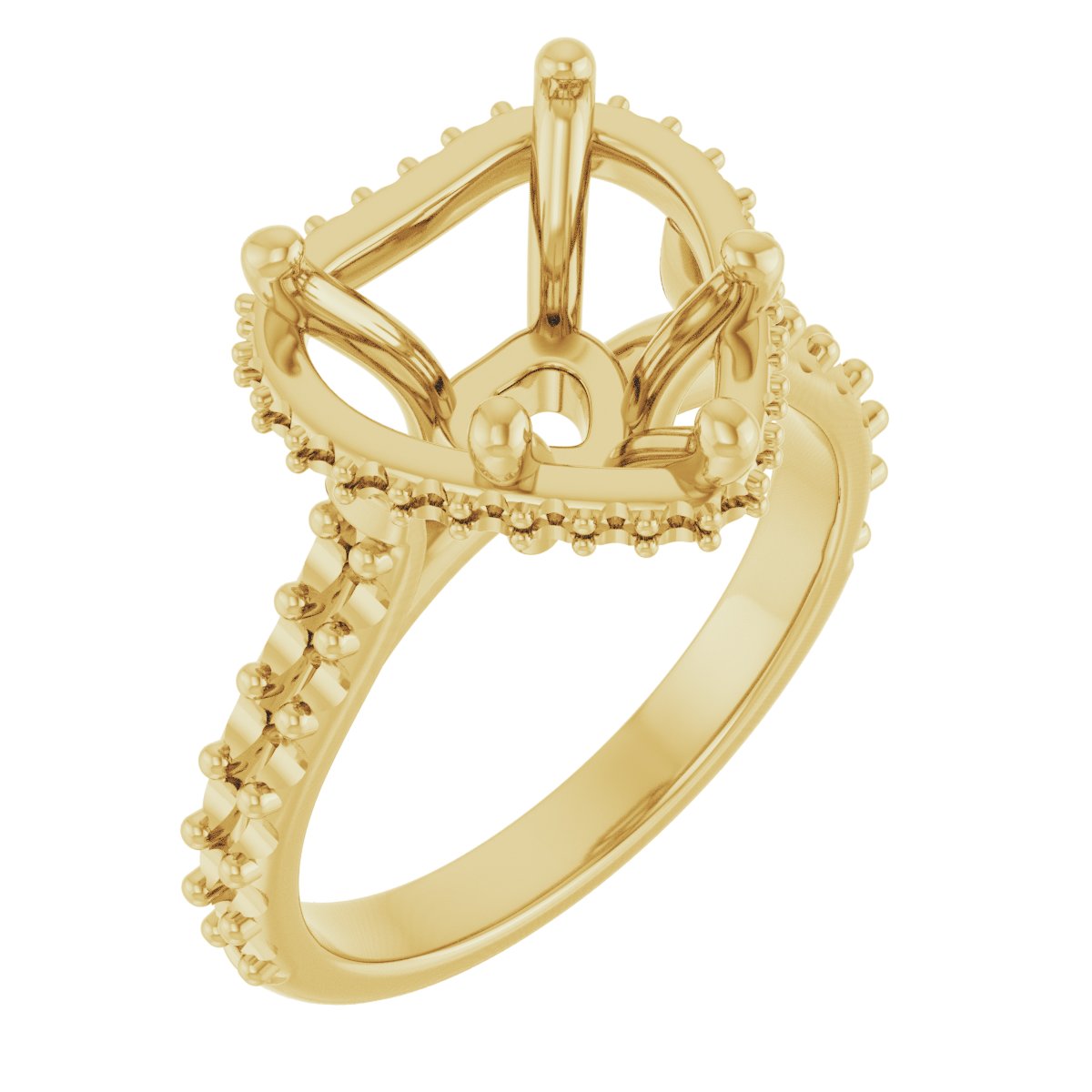Hidden Halo-Style Engagement Ring