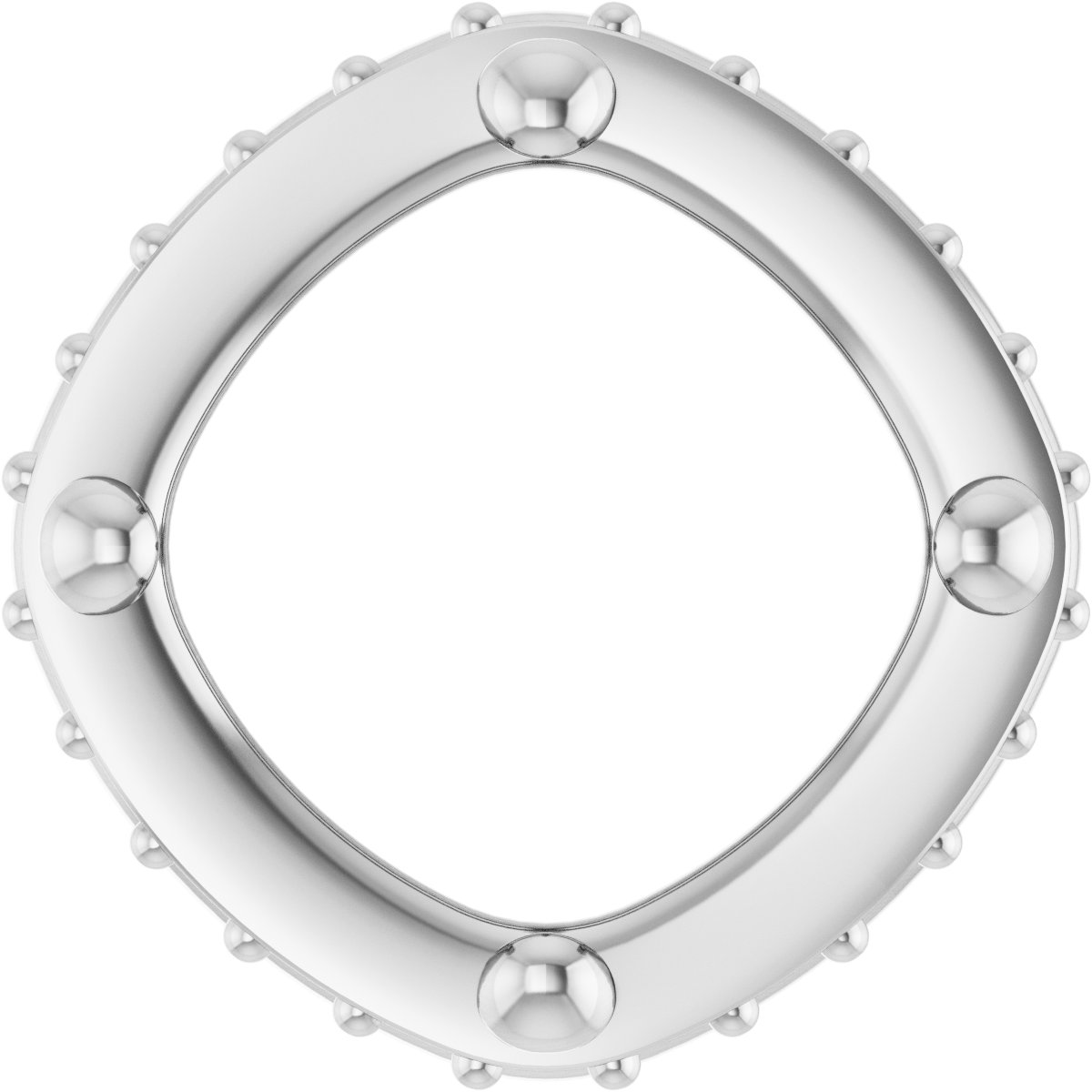 Hidden Halo-Style Bezel-Style Pendant
