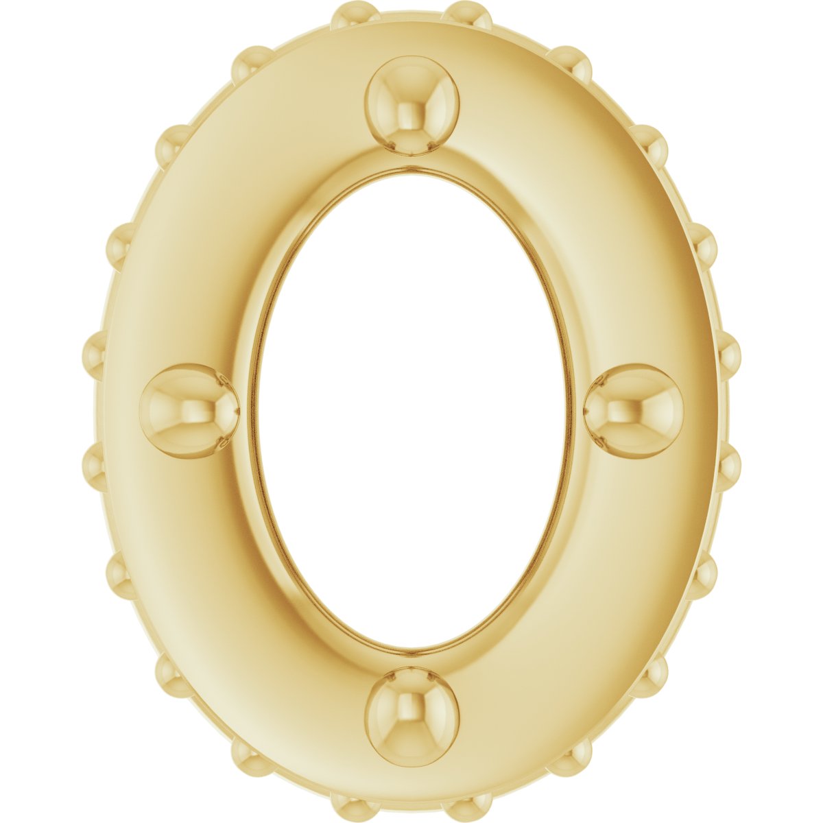 Hidden Halo-Style Bezel-Style Pendant