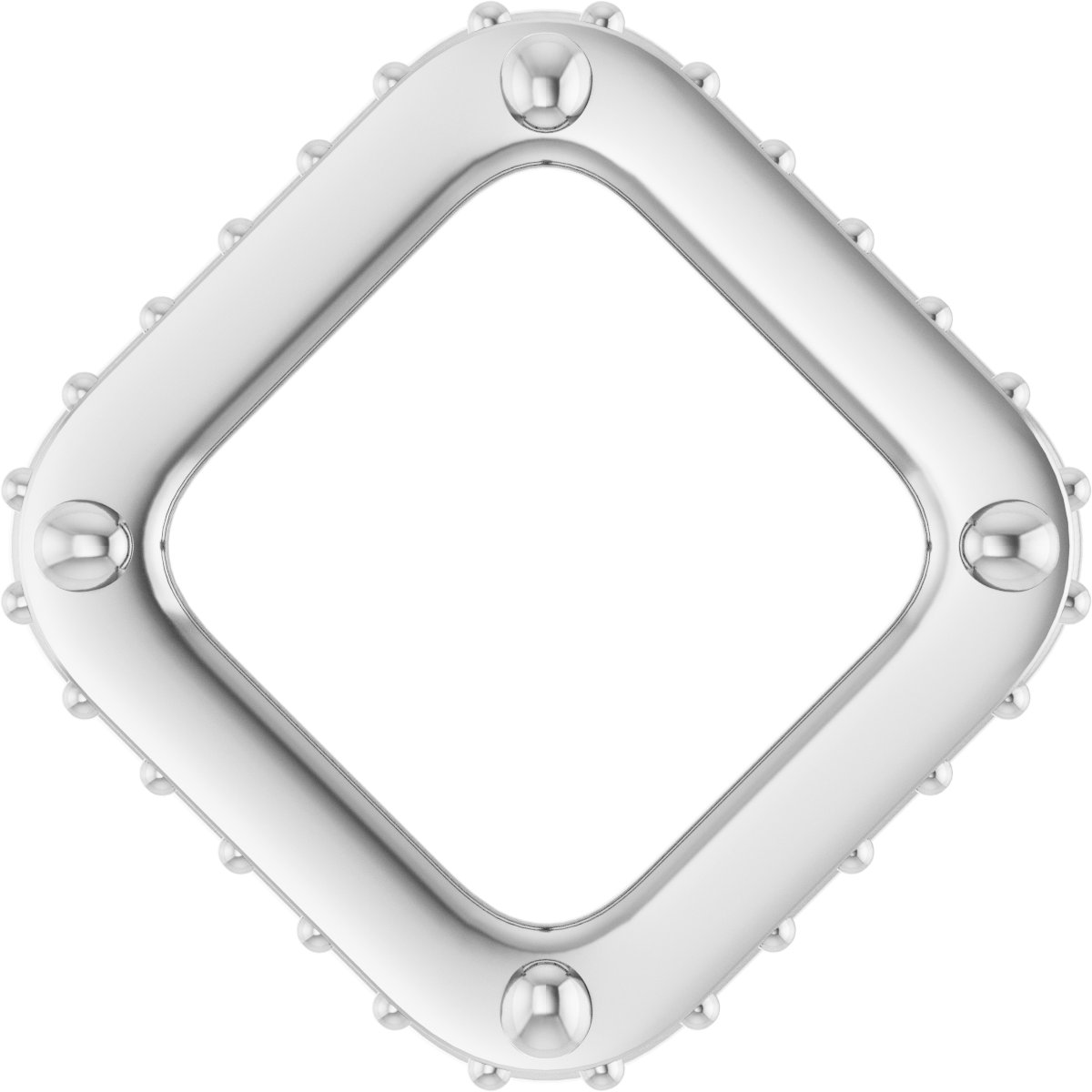 Hidden Halo-Style Bezel-Style Pendant