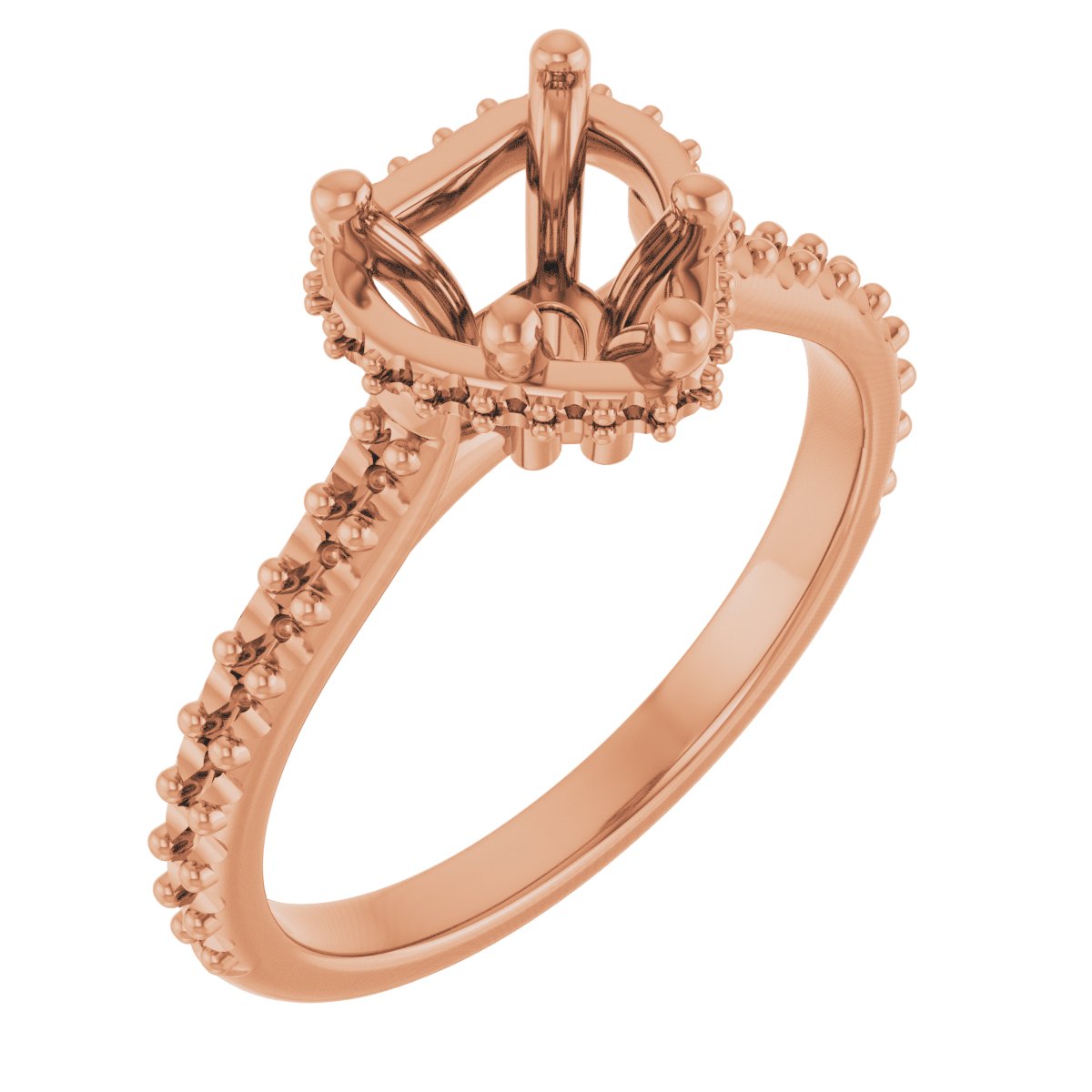 Hidden Halo-Style Engagement Ring