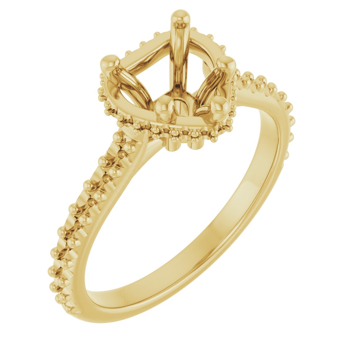 Hidden Halo-Style Engagement Ring