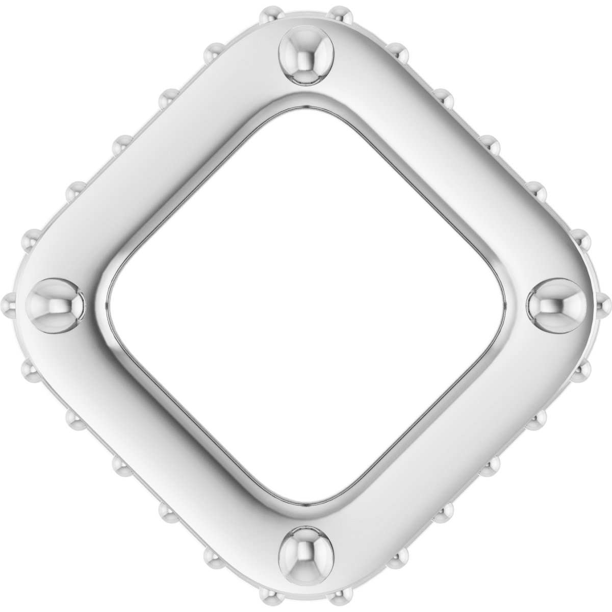 Hidden Halo-Style Bezel-Style Pendant
